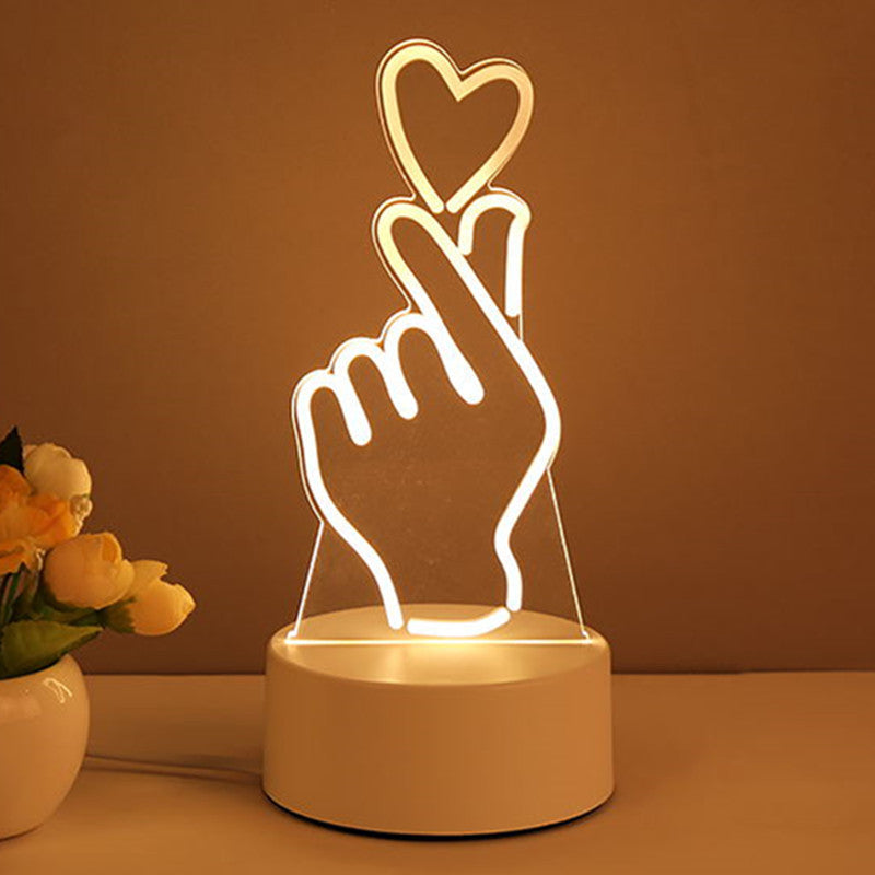 3D Lamp Acrylic USB LED Night Lights Neon