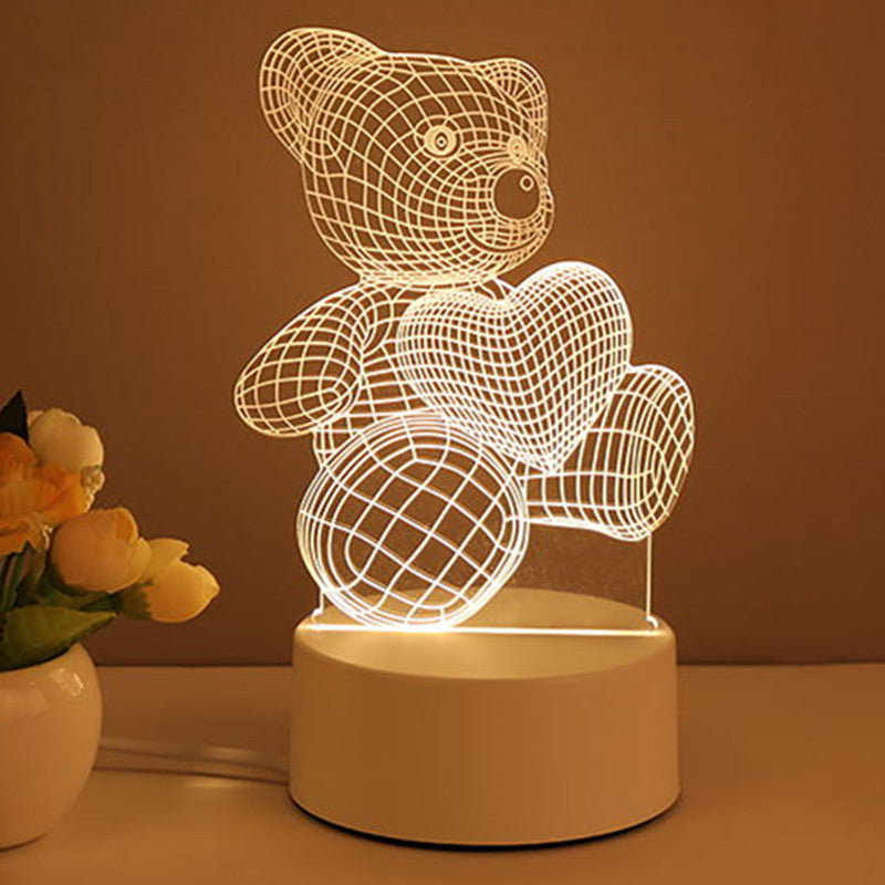 3D Lamp Acrylic USB LED Night Lights Neon