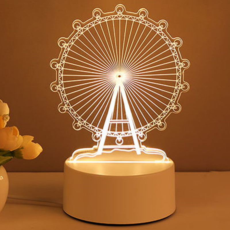 3D Lamp Acrylic USB LED Night Lights Neon
