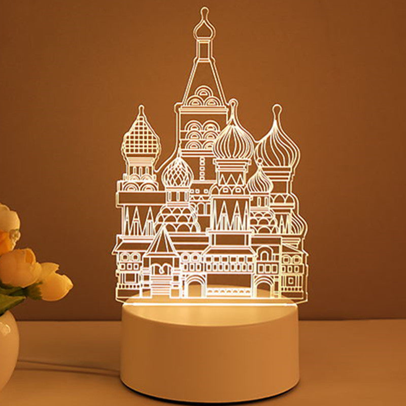 3D Lamp Acrylic USB LED Night Lights Neon