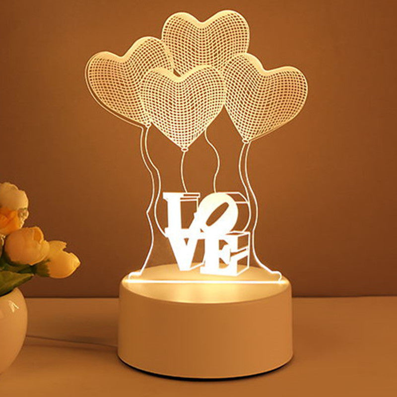 3D Lamp Acrylic USB LED Night Lights Neon
