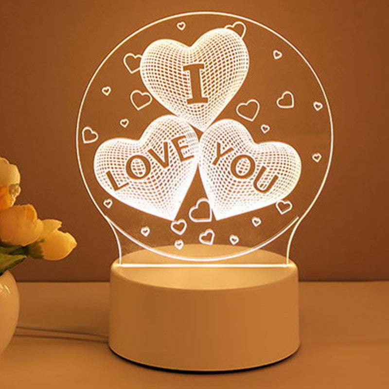 3D Lamp Acrylic USB LED Night Lights Neon