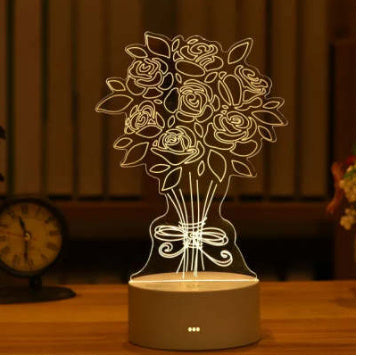 3D Lamp Acrylic USB LED Night Lights Neon