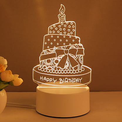 3D Lamp Acrylic USB LED Night Lights Neon