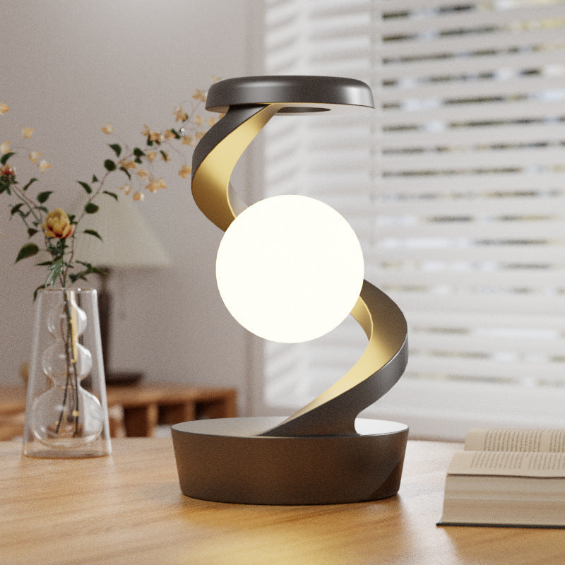 Rotating Moon Desk Lamp With Phone Charging
