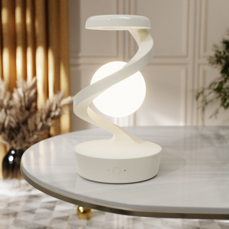 Rotating Moon Desk Lamp With Phone Charging