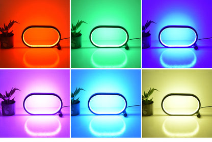 Usb Plug-In Lamp Oval Acrylic Lamp Touch Control