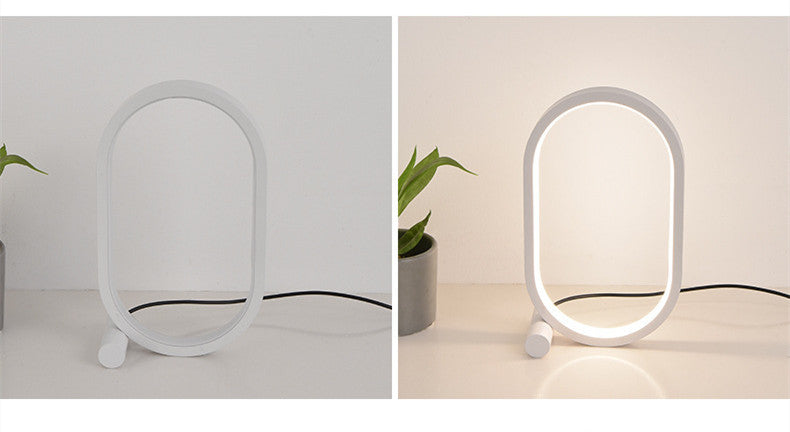 Usb Plug-In Lamp Oval Acrylic Lamp Touch Control