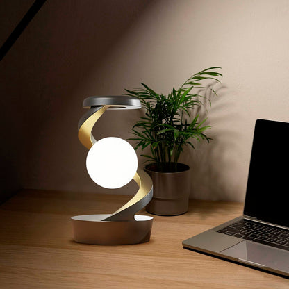 Rotating Moon Desk Lamp With Phone Charging