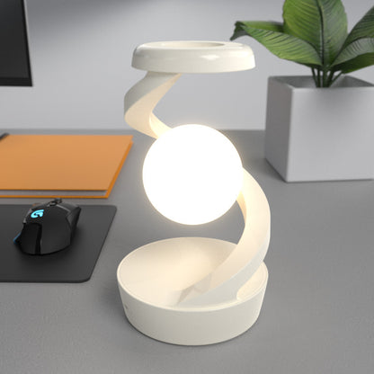 Rotating Moon Desk Lamp With Phone Charging