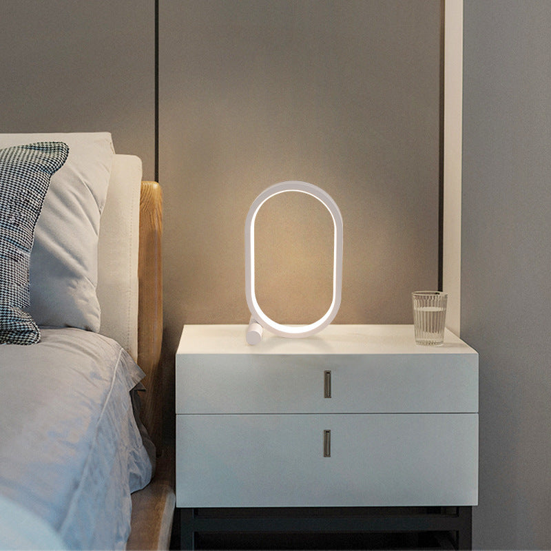 Usb Plug-In Lamp Oval Acrylic Lamp Touch Control