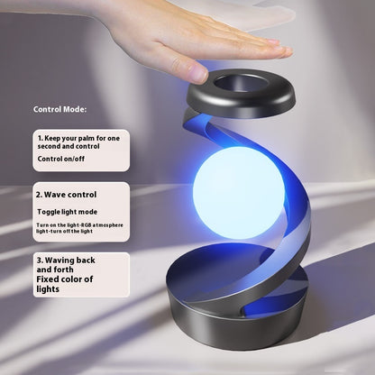 Rotating Moon Desk Lamp With Phone Charging